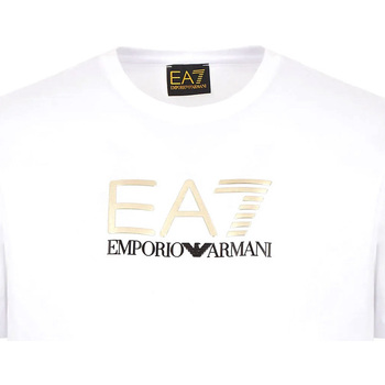Textil Homem T-shirts e Pólos Ea7 Emporio Armani 3LPT24 PJM9Z Branco