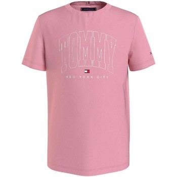 Textil Rapaz T-shirts e Pólos Tommy Hilfiger  Rosa
