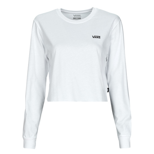 Textil Mulher T-shirt mangas compridas Vans puma JUNIOR V LS CROP Branco