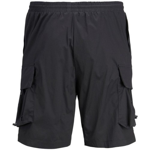Textil Homem Shorts ribbed / Bermudas Jack & Jones 12205530 ROCKET-BLACK Preto
