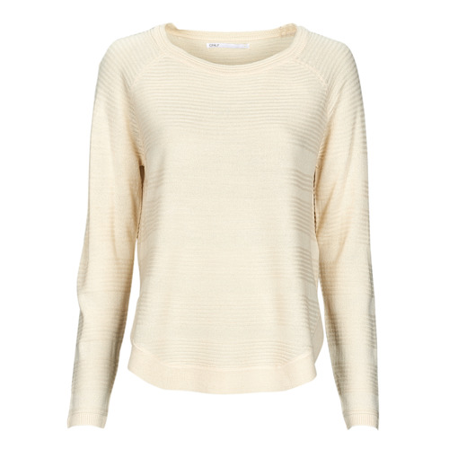 Textil Mulher camisolas Only ONLCAVIAR L/S PULLOVER KNT NOOS Cru