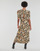 Textil Mulher Vestidos compridos Only ONLAVRIL FR 2/4 SLIT CALF DRESS Multicolor
