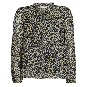 Textil Mulher vestido, uma jaqueta ou uma calça Only ONLDITSY L/S BLOUSE WVN NOOS Leopardo