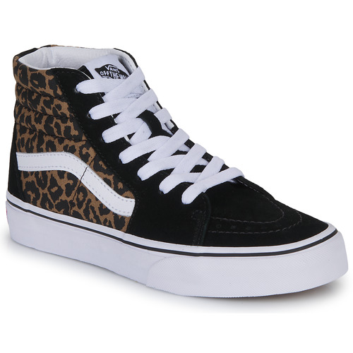 Sapatos Rapariga Sapatilhas de cano-alto Vans skatebmx UY SK8-Hi Preto / Leopardo