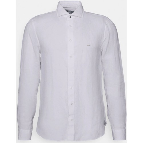 Textil Homem Camisas mangas comprida Baixo: 1 a 2cm MK0DS01004 Branco