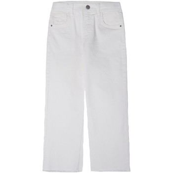 Textil Rapariga floral ruffle maxi dress Grün Pepe jeans  Branco