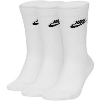 Roupa de interior Meias de desporto trainer Nike Sportswear Everyday Essential Crew 3 Pairs Branco