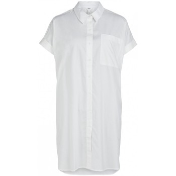 Textil Mulher Tops / Blusas Object Camisa Emilia S/s - Sandshell Branco