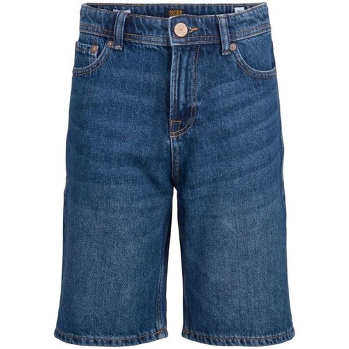 Textil Rapaz Shorts / Bermudas Jack & Jones 12205917 CHRIS SHORT-BLUE DENIM Azul