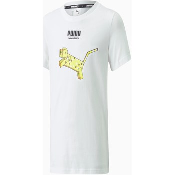 Textil Rapaz T-Shirt mangas curtas Puma 533435 Branco