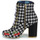 Sapatos Mulher Botins Irregular Choice FRUITY PICNIC Preto / Branco