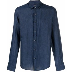 Textil Homem Camisas mangas comprida MICHAEL Michael Kors MK0DS01004 Azul