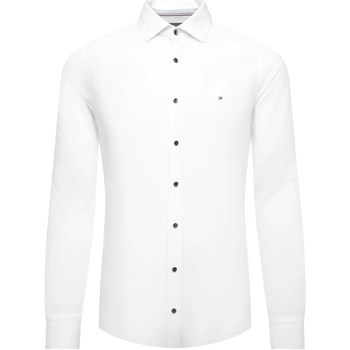 Textil Homem Camisas mangas comprida Tommy Hilfiger MW0MW23242 Branco