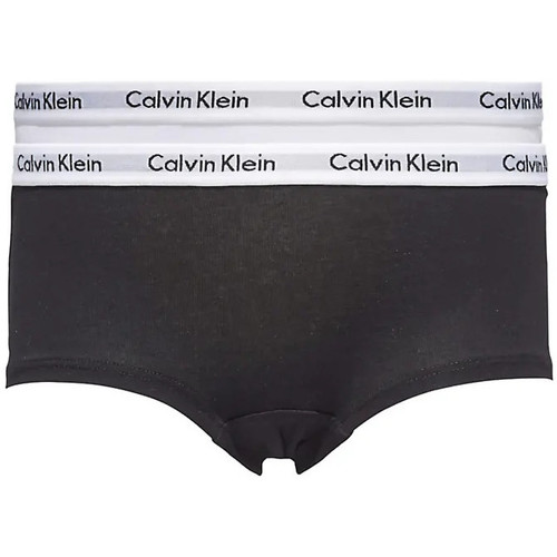 Roupa de interior Rapariga Cueca Camiseta negra con logo grande de Calvin Klein Big & Tall G80G896000 Branco