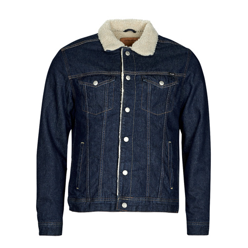 Textil Homem casacos de ganga Jjmason Puffer Jacket JJIJEAN JJJACKET AKM 866 Azul / Claro