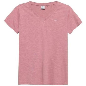 Textil Mulher T-Shirt HAIDEN curtas 4F TSD352 Rosa