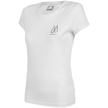 Textil Mulher T-Shirt mangas curtas 4F H4L22TSD06811S Branco
