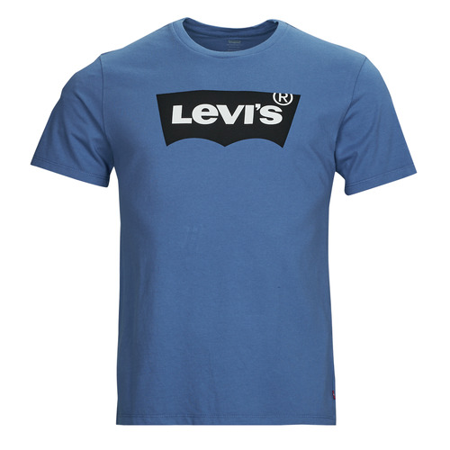 Textil Homem T-Shirt Grey mangas curtas Levi's GRAPHIC CREWNECK TEE Azul