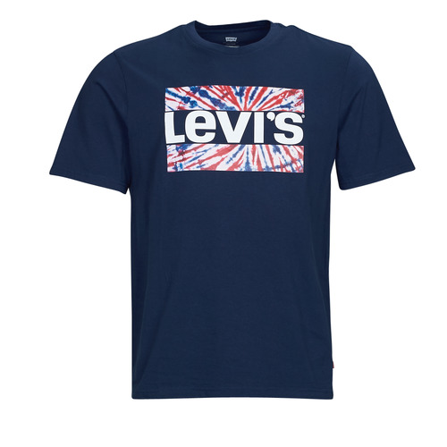 Textil Homem Relaxed Graphic Zipup Levi's SS RELAXED FIT TEE Azul