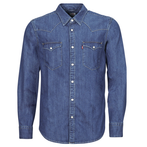 Textil Homem Camisas mangas comprida Levi's BARSTOW WESTERN STANDARD Azul