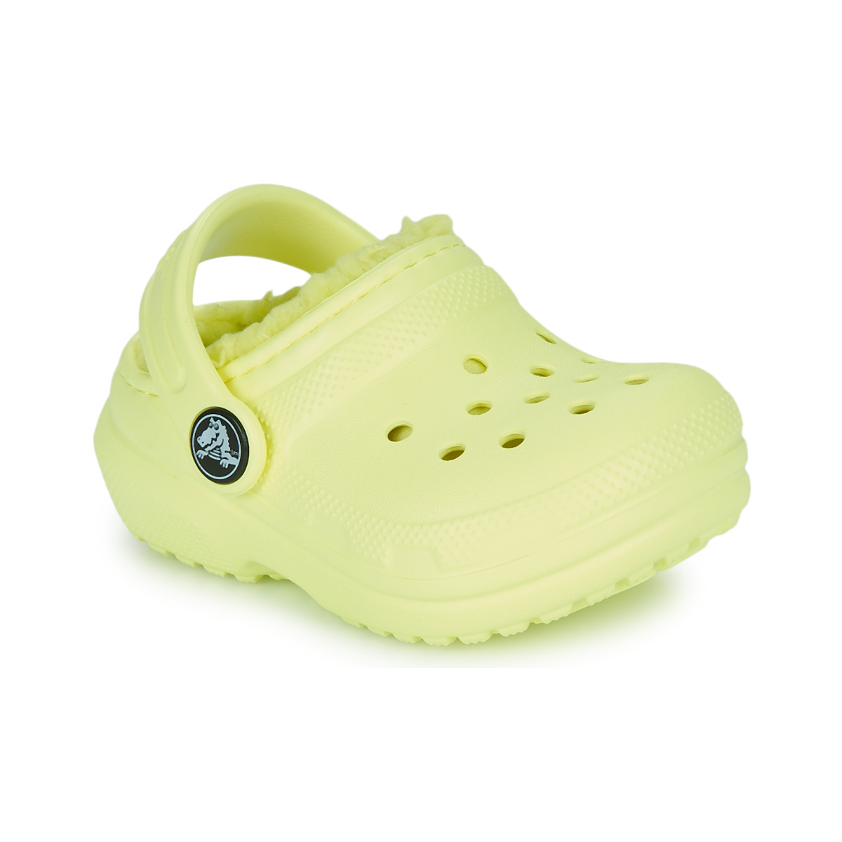 Sapatos Criança Tamancos Crocs Kids Classic Lined Clog T Amarelo