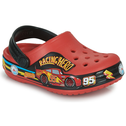 Sapatos Rapaz Tamancos slide Crocs FL Cars Lights Band Clog T Vermelho