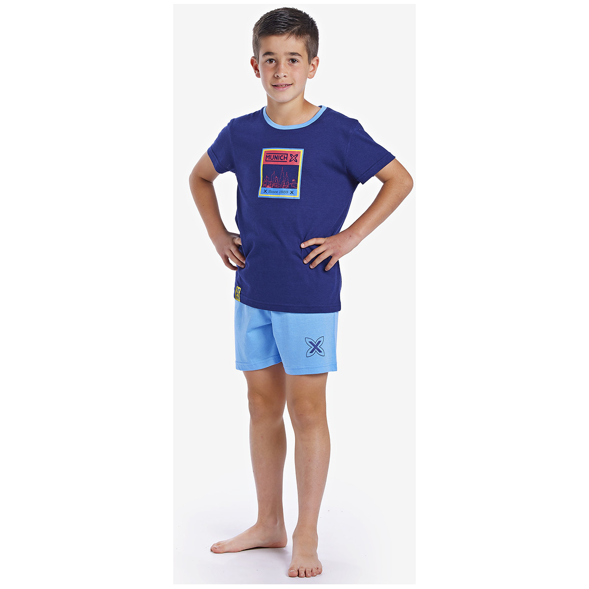Textil Rapaz Pijamas / Camisas de dormir Munich CH1450 Azul