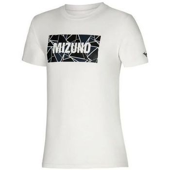 Textil Homem T-Shirt mangas curtas Mizuno Athletic Tee Branco