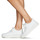 Sapatos Mulher Sapatilhas de cano-alto Palladium EGO 03 LEA~WHITE/WHITE~M Branco
