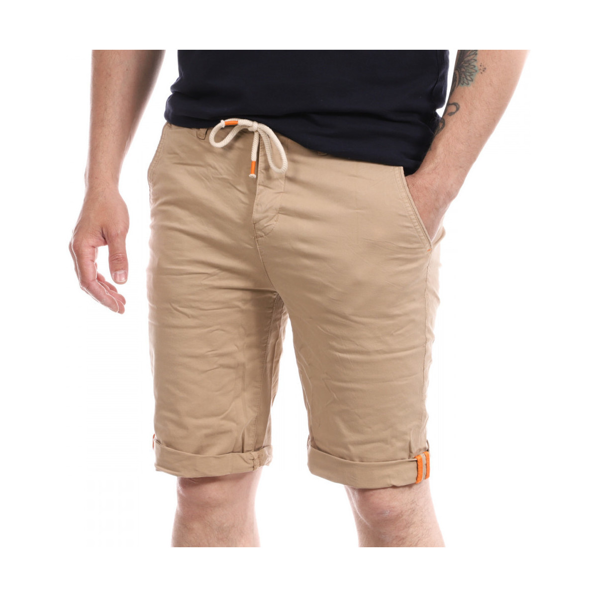 Textil Homem Shorts / Bermudas Deeluxe  Bege