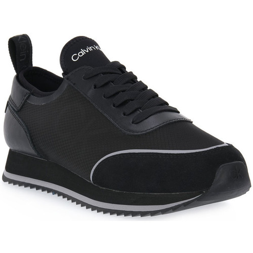 Sapatos Homem Chinelos Calvin Klein Micro BEH LOW TOP LACE Preto