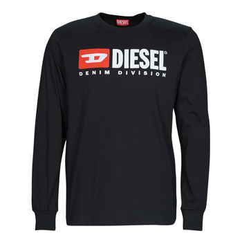 Textil Homem T-shirt mangas compridas Diesel T-JUST-LS-DIV Preto