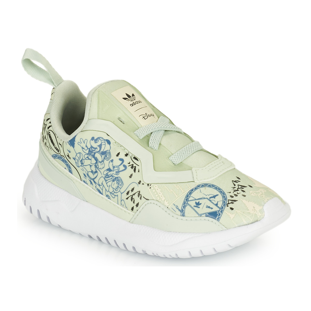 Sapatos Criança Sapatilhas adidas Originals ORIGINALS FLEX EL I Branco / Verde