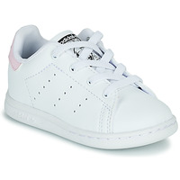 Sapatos Rapariga Sapatilhas adidas Originals STAN SMITH EL I Branco / Rosa