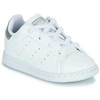 Sapatos Rapariga Sapatilhas adidas Originals STAN SMITH EL I Branco / Prateado