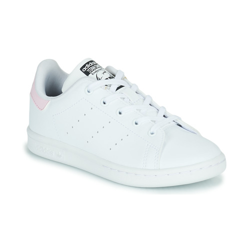 Sapatos Rapariga Sapatilhas Sneaker adidas Originals STAN SMITH C Branco / Rosa