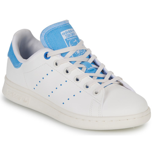 Sapatos Criança Sapatilhas Bait adidas Originals STAN SMITH J Branco / Azul
