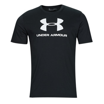 Textil Homem T-Shirt mangas curtas Under Armour UA Sportstyle Logo SS Preto / Branco