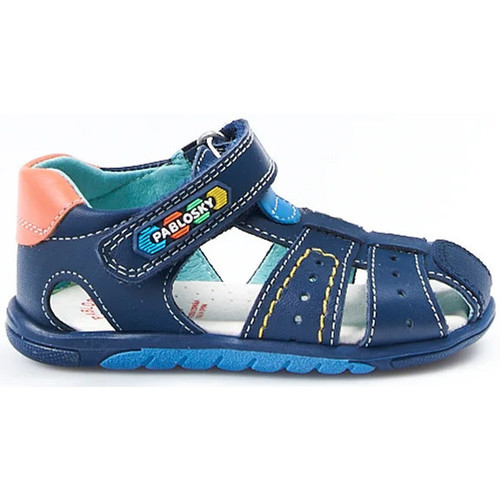 Sapatos Criança Soler & Pastor Pablosky Sandalias Stepeasy  009821 Marino Naranja Azul