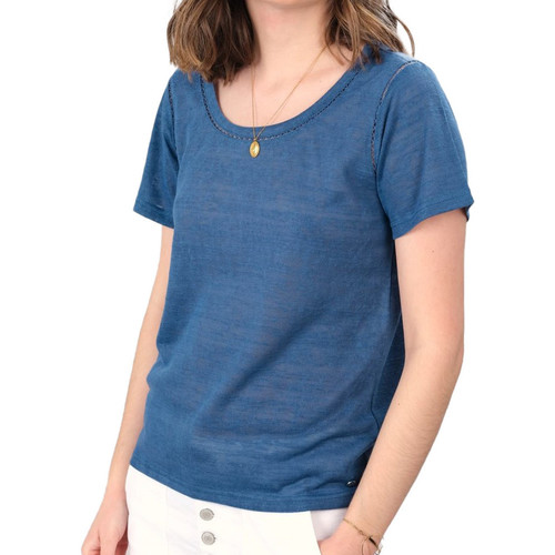 Textil Mulher T-shirts e Pólos Deeluxe  Azul
