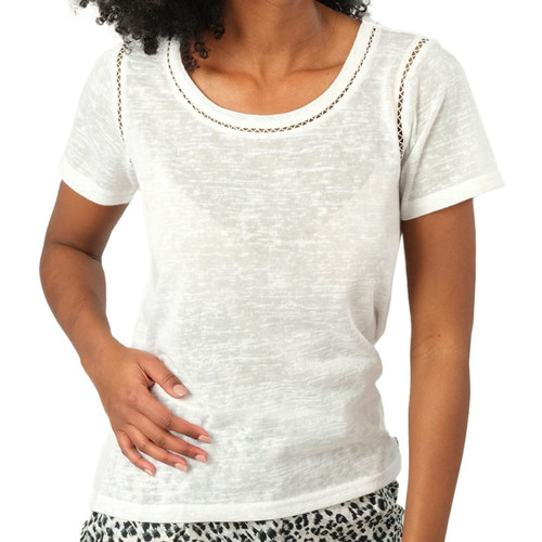 Textil Mulher T-shirts e Pólos Deeluxe  Branco