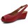 Sapatos Mulher Sandálias Montesinos CON CUÑA MUY Y Vermelho