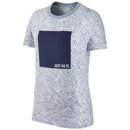 Textil Mulher T-Shirt mangas curtas Nike Teebc Aop Palm Cinza