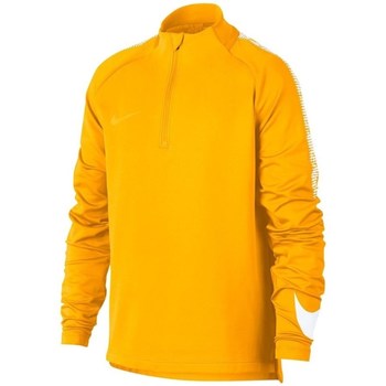 Textil Rapaz Sweats Nike top Dry Squad Drill Amarelo