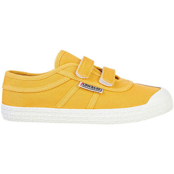 Sapatos Criança Sapatilhas Kawasaki Original Kids Shoe W/velcro K202432 1001 Black Amarelo