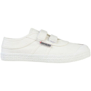 Sapatos Criança Sapatilhas Kawasaki Original Kids Shoe W/velcro K202432 1001 Black Branco