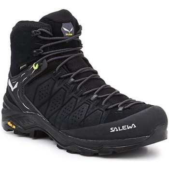 Sapatos Homem Sapatos de caminhada Salewa MS Alp Trainer 2 Mid Gtx Preto