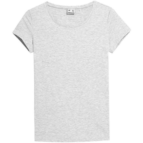 Textil Mulher T-Shirt HAIDEN curtas 4F TSD353 Cinza