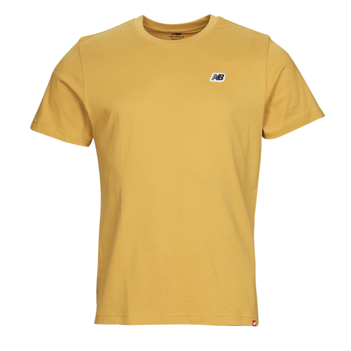 Textil Homem T-Shirt mangas curtas New Balance Small Logo Amarelo