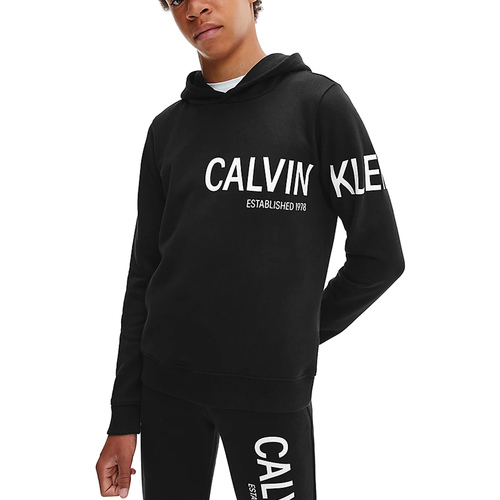 Textil Criança Sweats Calvin Klein Gabbana JEANS IB0IB01123-BEH Preto
